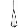 2_Schonbek Devotion 7" Wide Black and Crystal LED Mini Pendant