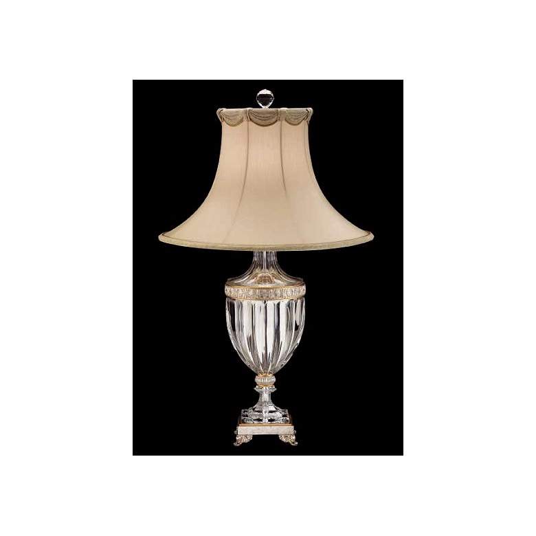 Image 1 Schonbek Dynasty Valance Shade 33 1/2 inch High Table Lamp