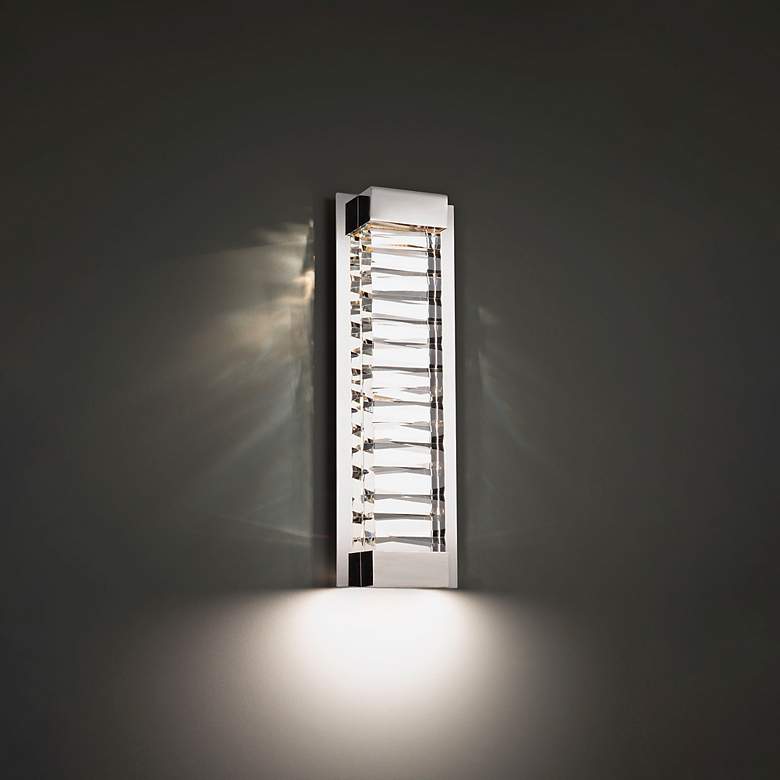 Image 5 Schonbek Echelon 18" High Polished Nickel LED Wall Sconce more views