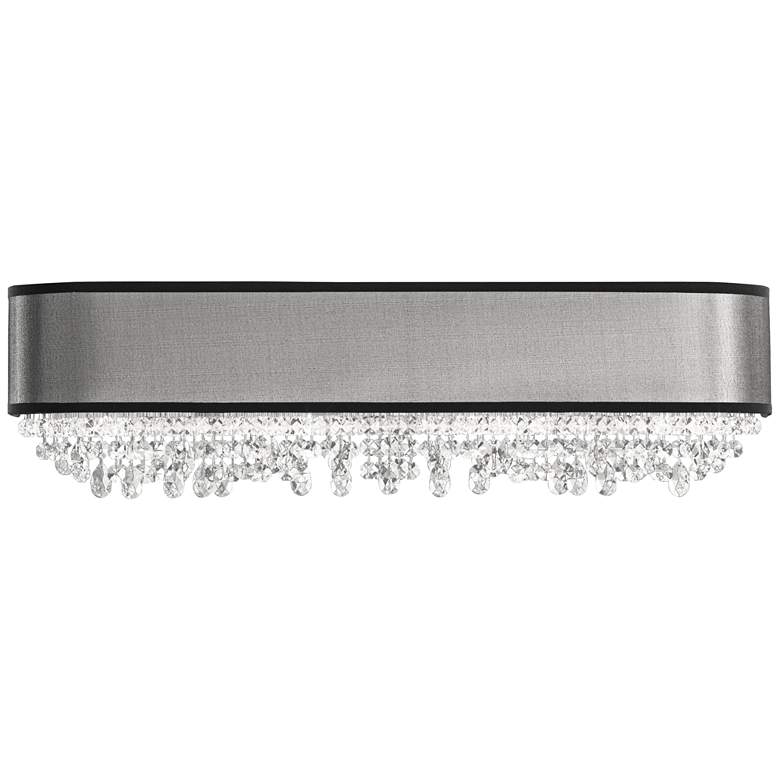Image 1 Schonbek Eclyptix 6 1/2 inch High Small Black and Crystal Sconce