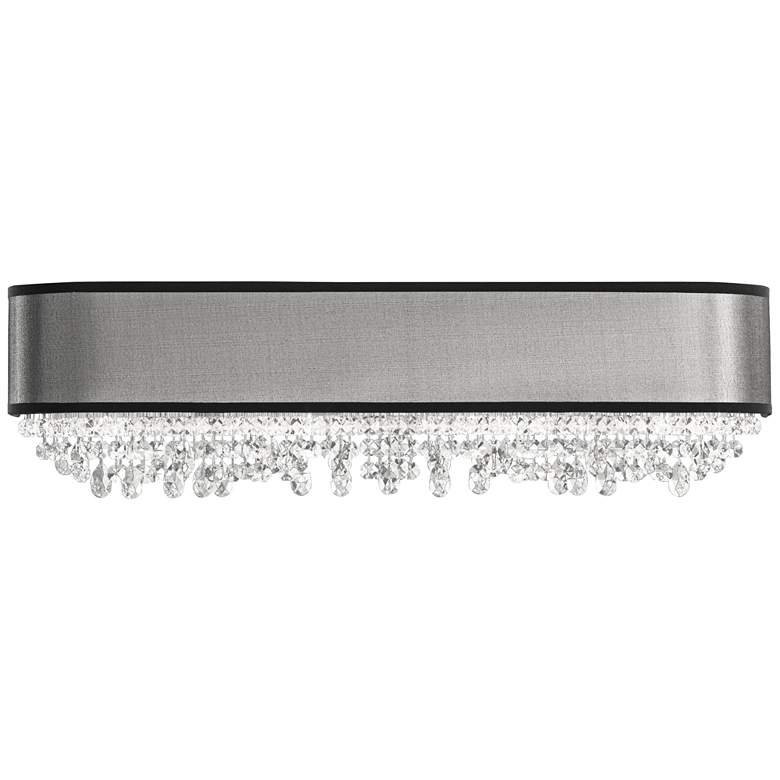 Image 1 Schonbek Eclyptix 6 1/2" High Small Black and Crystal Sconce