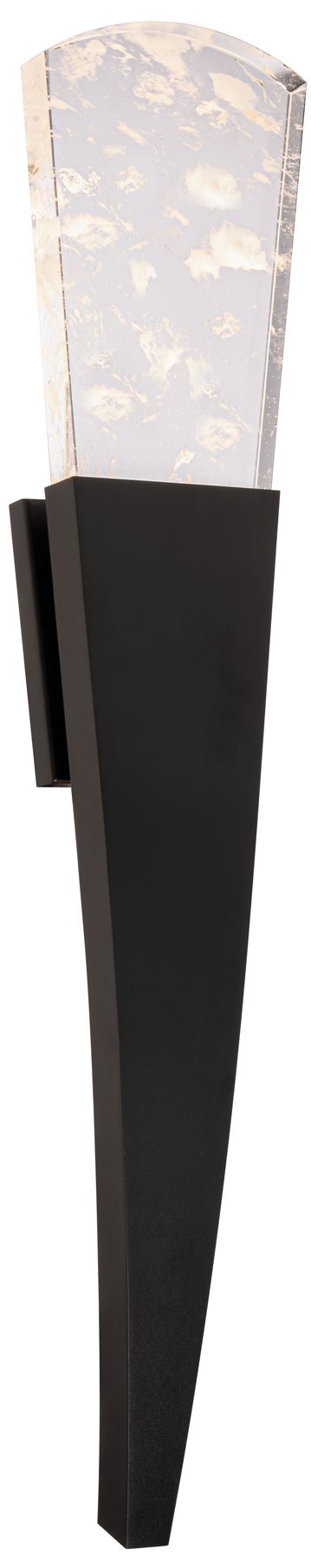 Image 2 Schonbek Embrace 34" High Black and Crystal LED Wall Sconce