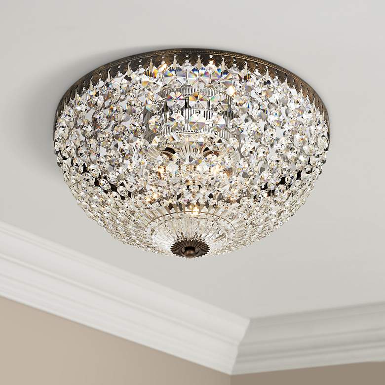 Image 1 Schonbek Empire Spectra Crystal 14 inch Wide Ceiling Light