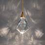 1_Schonbek Fazzoletto 8" Wide Aged Brass LED Mini Pendant