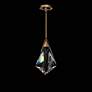 3_Schonbek Fazzoletto 8" Wide Aged Brass LED Mini Pendant more views