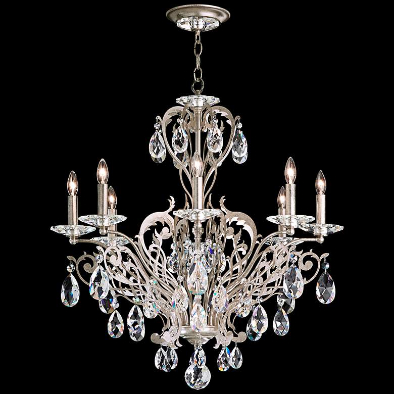 Image 1 Schonbek Filigrae 26"W Antique Silver 8-Light Chandelier