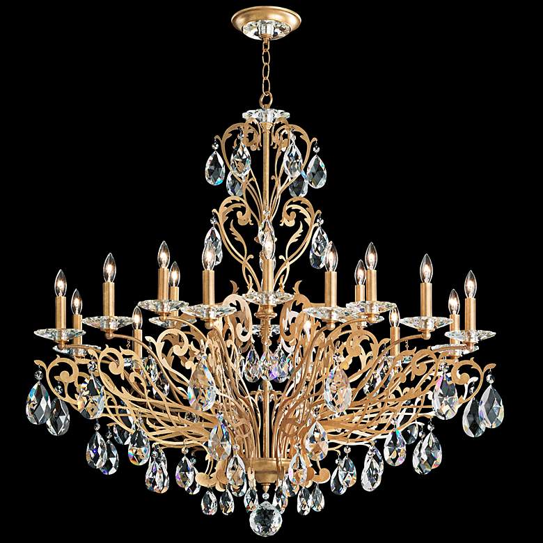 Image 1 Schonbek Filigrae 39 inchW French Gold 18-Light Chandelier