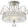 Schonbek Fontana Luce 11 1/2"W Silver Crystal Ceiling Light