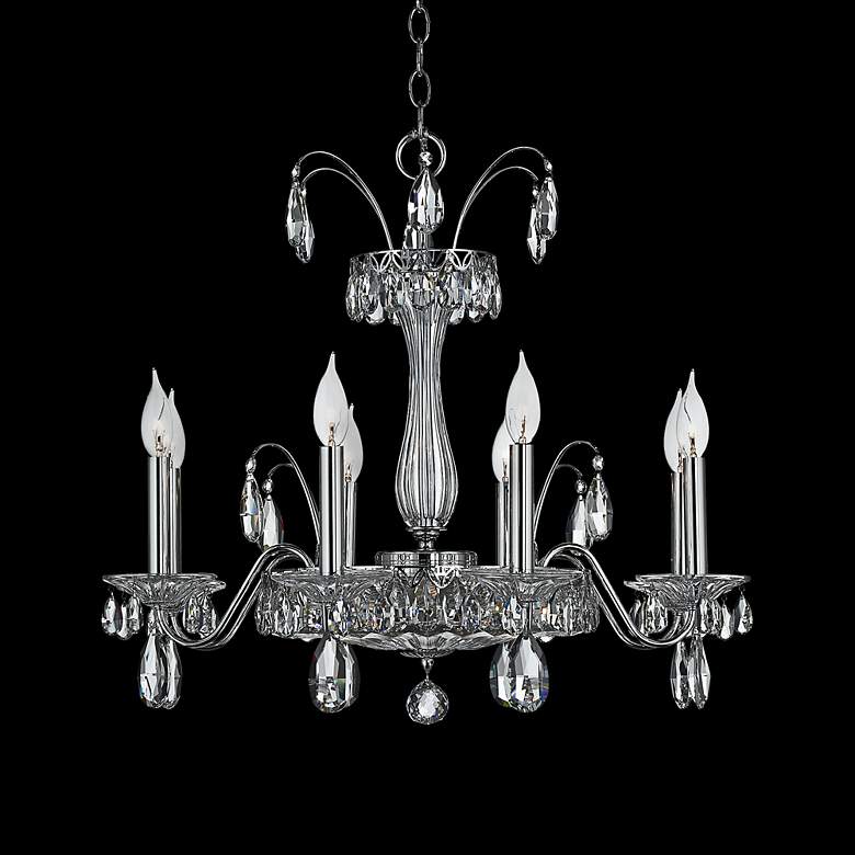 Image 1 Schonbek Fontana Luce 26 inch Wide Silver Crystal Chandelier