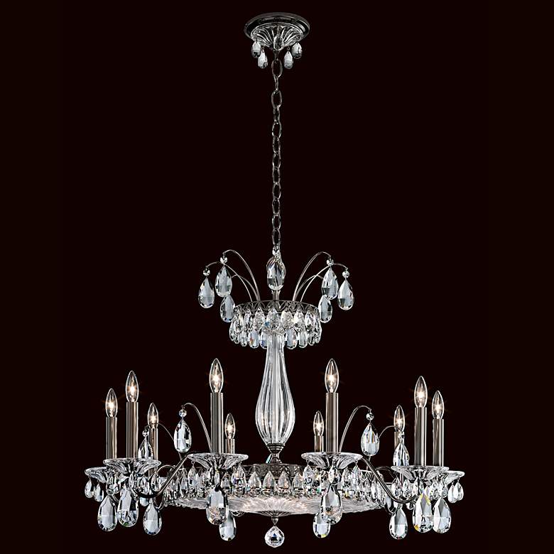 Image 1 Schonbek Fontana Luce 31" W Blk Pearl Crystal Chandelier