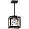 Schonbek Fyra 8" Wide Black LED Mini Pendant