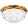 1_Schonbek Genoa 12" Wide Aged Brass LED Ceiling Light