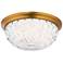 Schonbek Genoa 12" Wide Aged Brass LED Ceiling Light