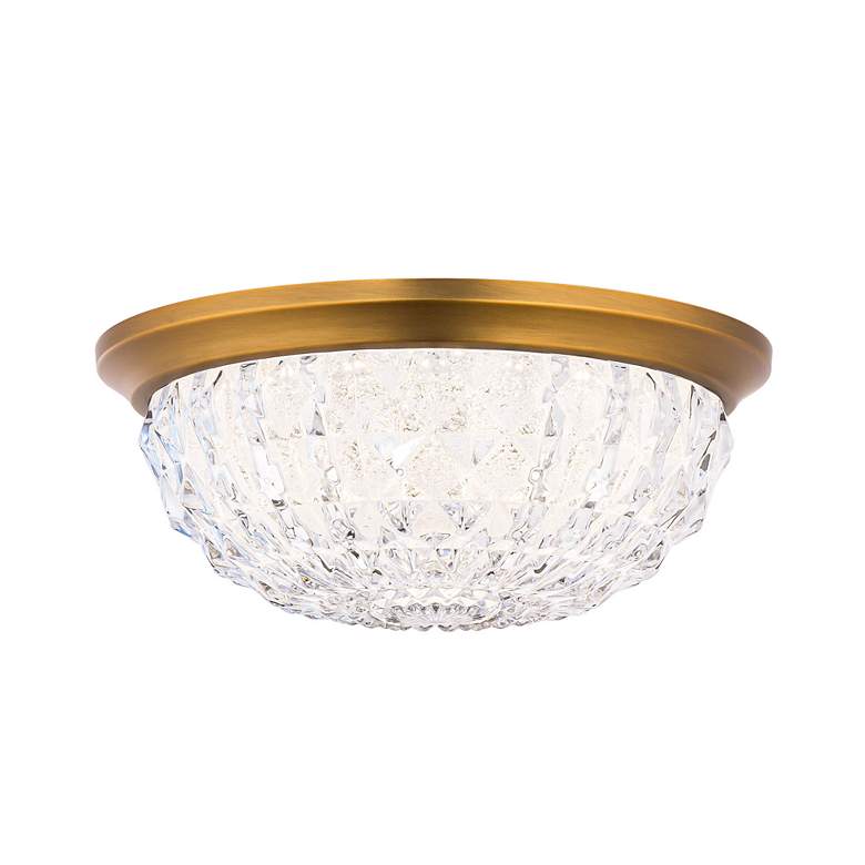 Image 3 Schonbek Genoa 12" Wide Aged Brass LED Ceiling Light more views