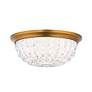 Thumbnail3 of Schonbek Genoa 12" Wide Aged Brass LED Ceiling Light more views