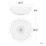 Thumbnail4 of Schonbek Genoa 12" Wide Aged Brass LED Ceiling Light more views