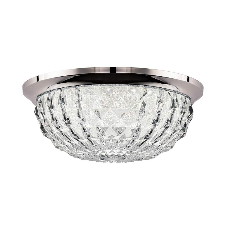 Image 4 Schonbek Genoa 12" Wide Polished Chrome LED Ceiling Light more views