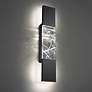 Thumbnail1 of Schonbek Glacier 27"H Black Crystal LED Outdoor Wall Light