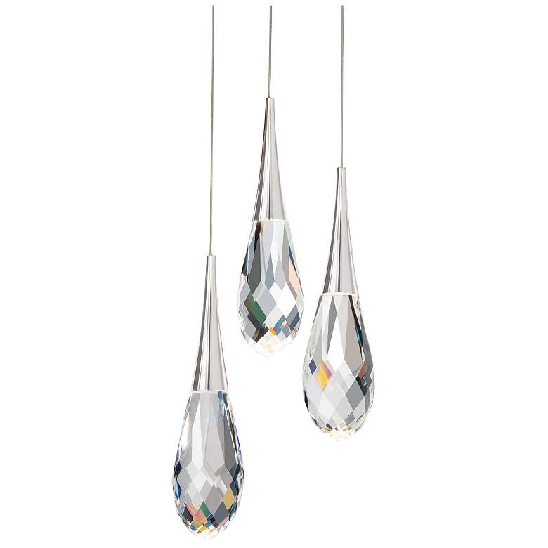 Image 1 Schonbek Hibiscus 11.8" Wide Multi-Light LED Modern Crystal Pendant