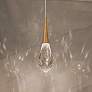 1_Schonbek Hibiscus 3 1/4" Wide Brass Crystal LED Mini Pendant