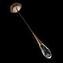 3_Schonbek Hibiscus 3 1/4" Wide Brass Crystal LED Mini Pendant more views