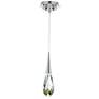 1_Schonbek Hibiscus 3 1/4" Wide Nickel Crystal LED Mini Pendant