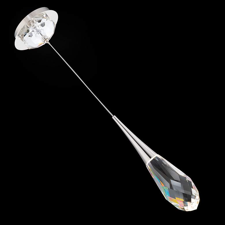 Image 2 Schonbek Hibiscus 3 1/4" Wide Nickel Crystal LED Mini Pendant more views