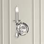 Thumbnail1 of Schonbek Jasmine 13 1/2" High Chrome and Crystal Wall Sconce