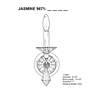 Thumbnail4 of Schonbek Jasmine 13 1/2" High Chrome and Crystal Wall Sconce more views