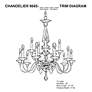 Thumbnail4 of Schonbek Jasmine Optic Crystal 15-Light Chandelier more views