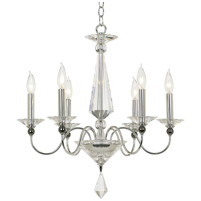 Image 3 Schonbek Jasmine Optic Crystal 22 1/2 inch Wide Chandelier