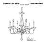 5_Schonbek Jasmine Optic Crystal 22 1/2" Wide Chandelier more views