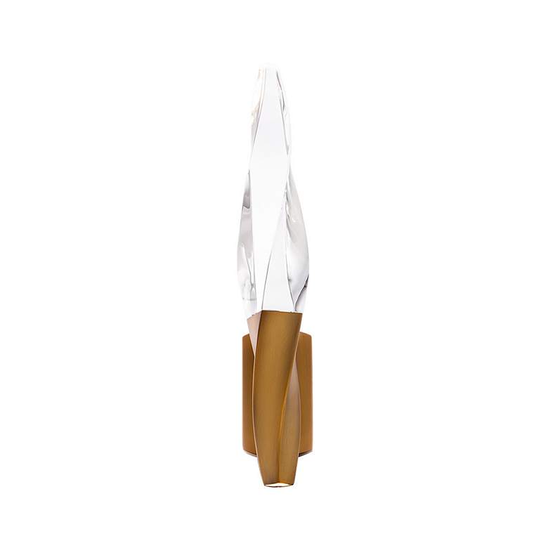 Image 5 Schonbek Kindjal 18" High Aged Brass LED Wall Sconce more views