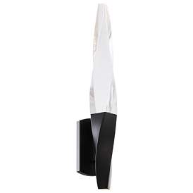Image1 of Schonbek Kindjal 18"H Black Clear Crystal LED Wall Sconce