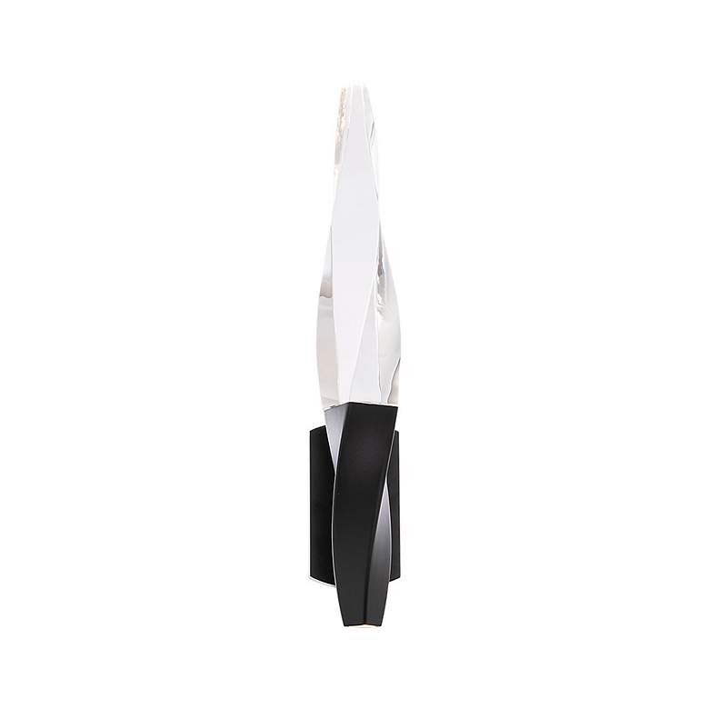 Image 4 Schonbek Kindjal 18"H Black Clear Crystal LED Wall Sconce more views