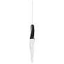 1_Schonbek Kindjal 2 1/4" Wide Black Crystal LED Mini Pendant