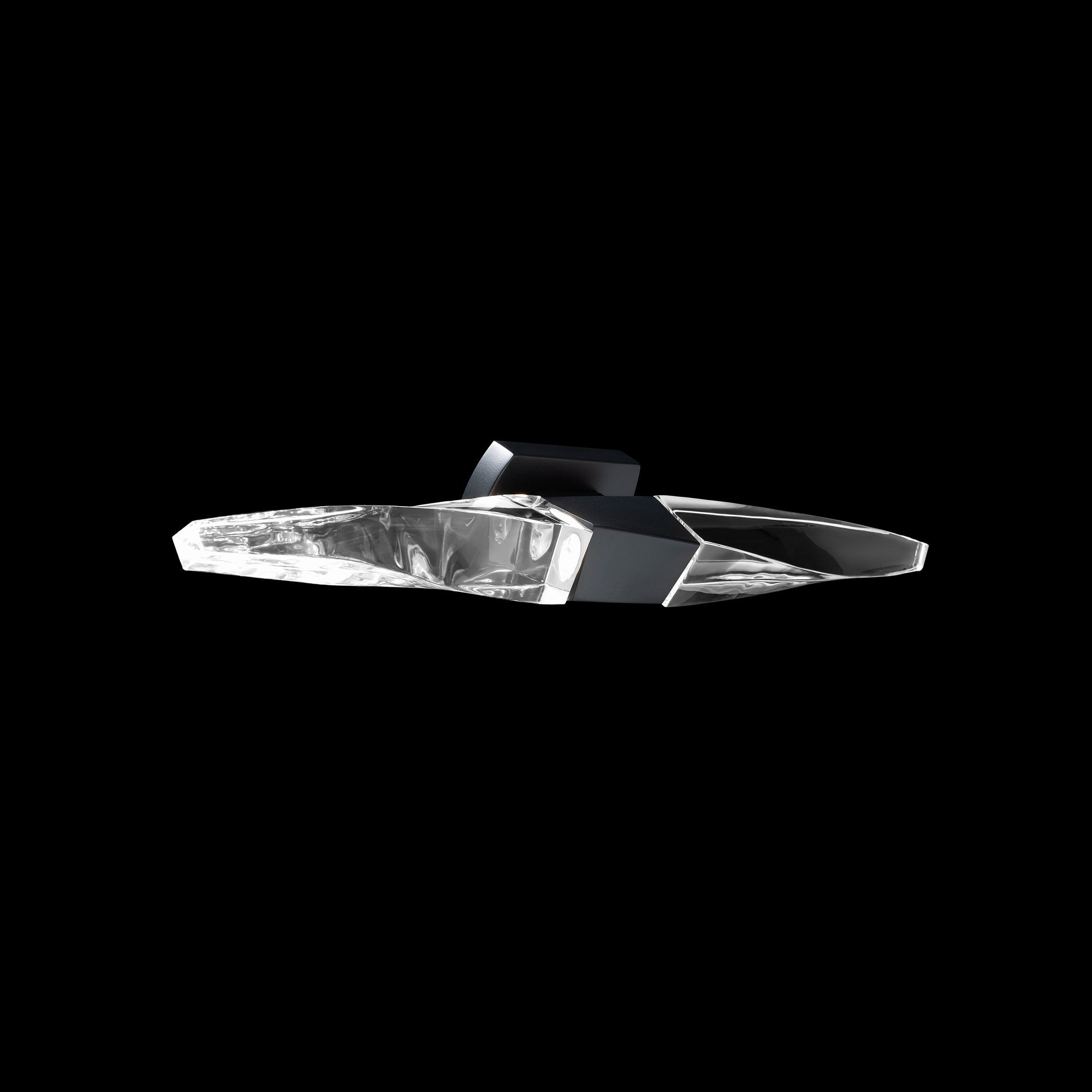 Image 3 Schonbek Kindjal 27" Wide Black and Crystal LED Bath Light more views
