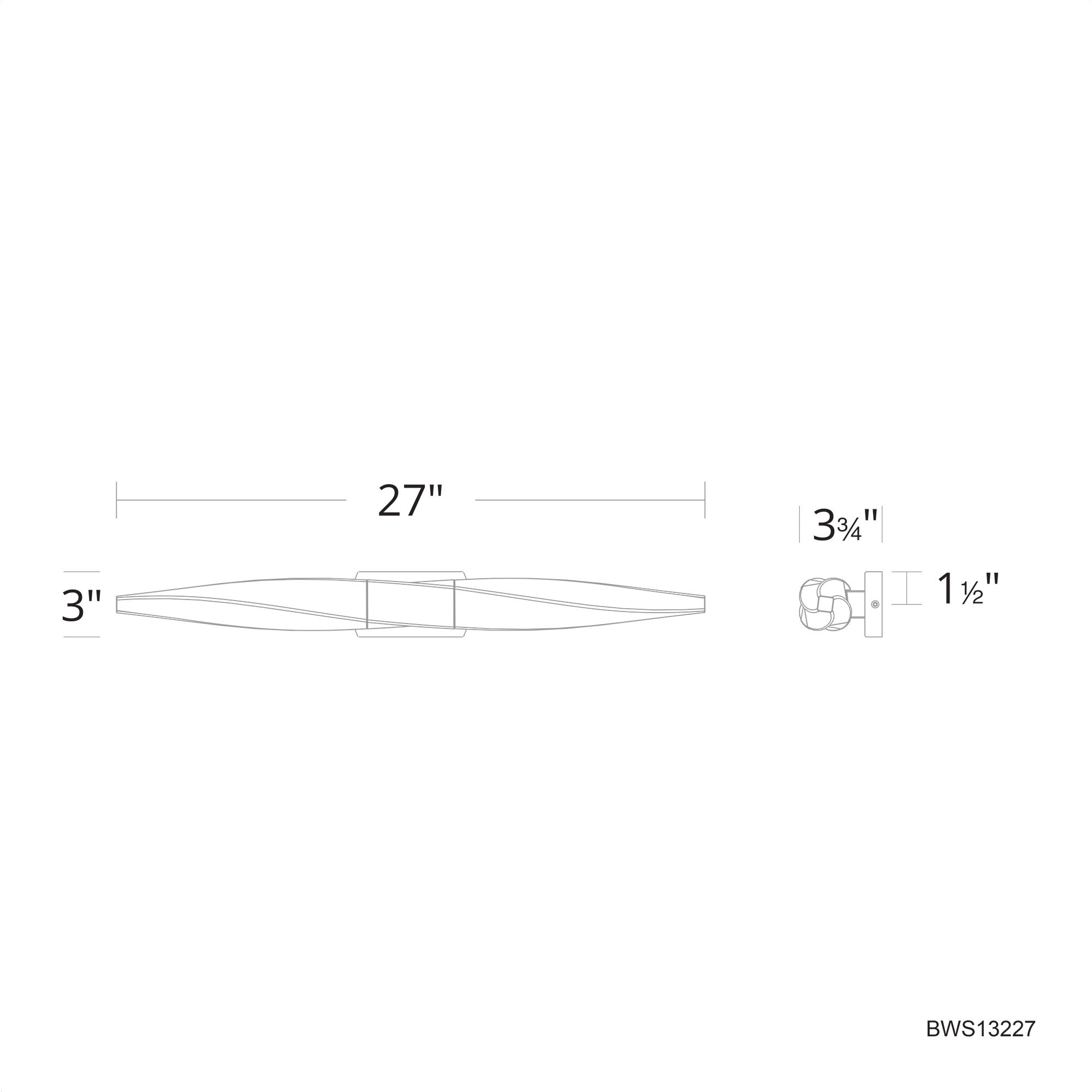 Image 5 Schonbek Kindjal 27" Wide Black and Crystal LED Bath Light more views