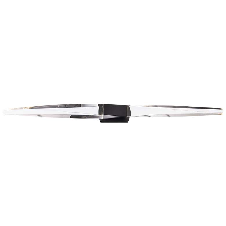 Image 1 Schonbek Kindjal 37" Wide Black Crystal LED Bath Light