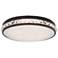 Schonbek Kristally 12" Wide Black LED Ceiling Light