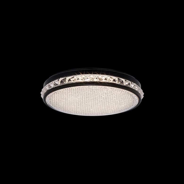 Image 2 Schonbek Kristally 12" Wide Black LED Ceiling Light more views