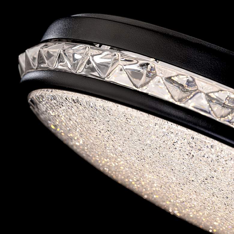 Image 3 Schonbek Kristally 12" Wide Black LED Ceiling Light more views
