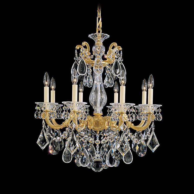 Image 1 Schonbek La Scala 25 inchW Heritage Crystal 8-Light Chandelier