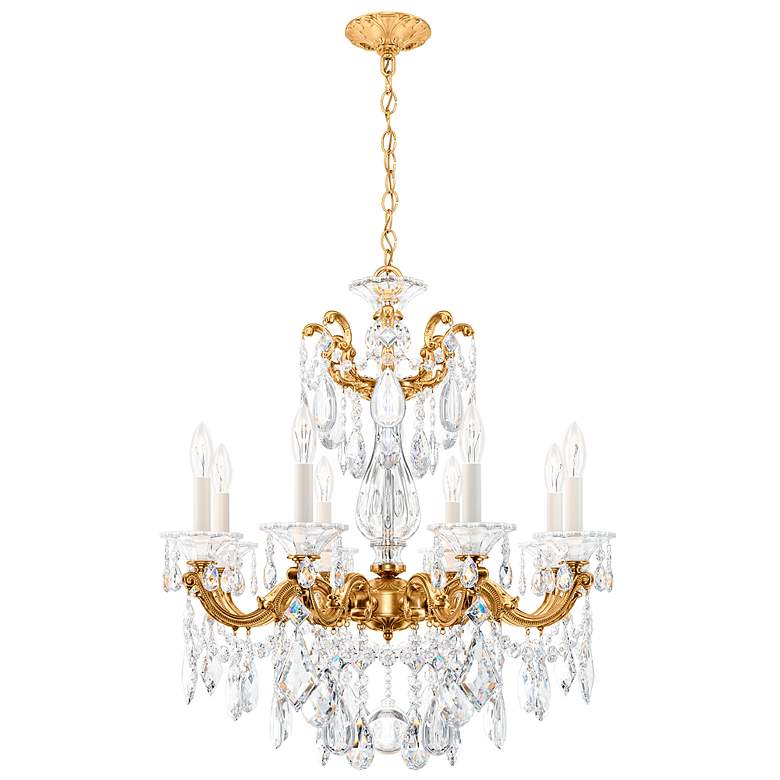 Image 1 Schonbek La Scala 25 inchW Heritage Crystal 8-Light Chandelier