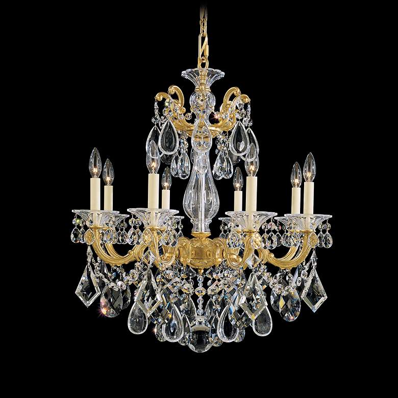 Image 1 Schonbek La Scala 25 inchW Spectra Crystal 8-Light Chandelier