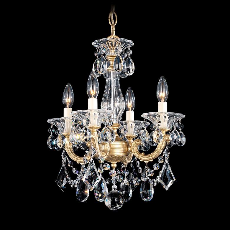 Image 1 Schonbek La Scala Collection 16 1/2 inch Wide Crystal Chandelier