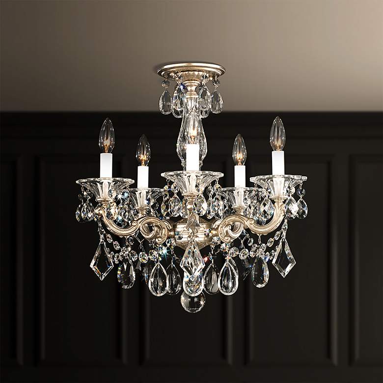 Image 1 Schonbek La Scala Collection 18 1/2" Crystal Ceiling Light