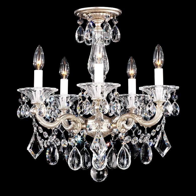 Image 1 Schonbek La Scala Collection 18 1/2" Crystal Ceiling Light