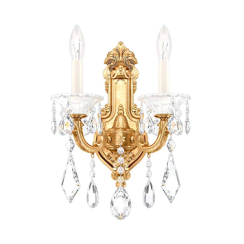 Image 1 Schonbek La Scala Collection 2-Light Crystal Wall Sconce