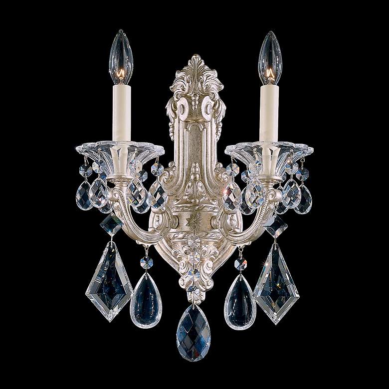 Image 1 Schonbek La Scala Collection 2-Light Crystal Wall Sconce